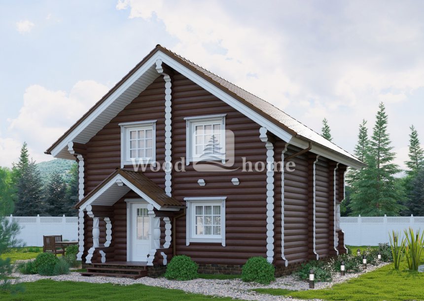 Срубы домов из бревна фото